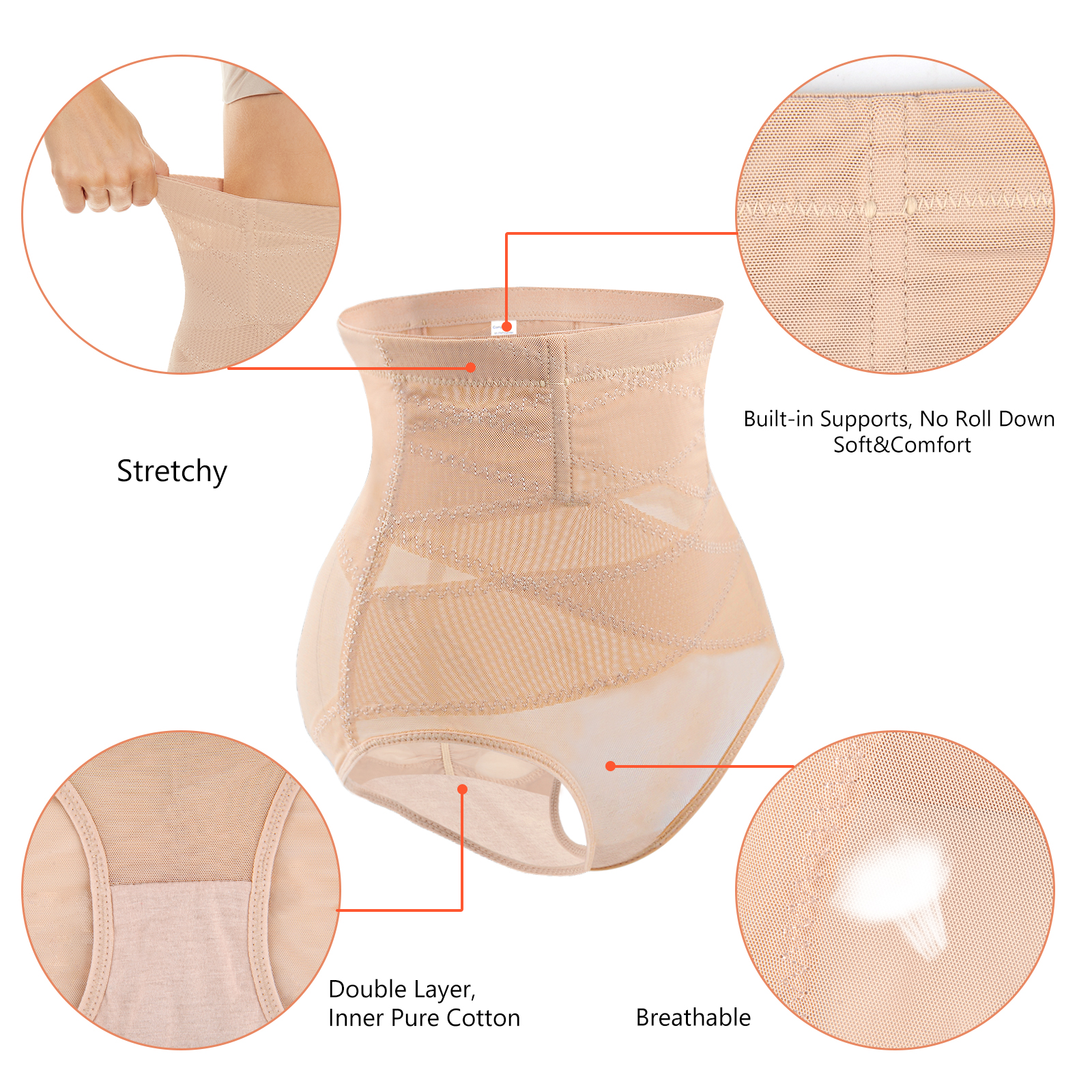 SIMIYA Tummy Control Shapewear for Women High Waisted Shapewear Panty ...