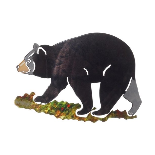 3D Black Bear Metal Wall Art By Next Innovations