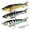 E, variant on Swimbait Fishing Lure 8 Segment Realistic Multi Jointed, Slow Sinking Top Water Bass Bait with 3D Eyes & Vibrating Actions, Freshwater Saltwater for Trout Crappie Walleye Pike Bluegill Salmon – Crown