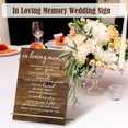 thumbnail image 5 of Memorial Table Sign for Wedding, Acrylic Wooden Wedding Reception Signs, Sympathy Gift in Loving Memory Wedding Sign, Wedding Memorial Signs for Wedding Gift Anniversaries Reunions (Classic), 5 of 8