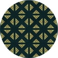 thumbnail image 1 of Ahgly Company Machine Washable Indoor Square Transitional Night Black Area Rugs, 3' Square, 1 of 7