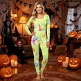 thumbnail image 2 of Halloween Family Pajamas Set Long Sleeve Crew Neck, Soft Matching Halloween Pajamas with Ghost Skull Print, Cool Family Halloween Pajama Set Sleepwear, 2 of 6