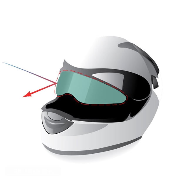 2@# Anti-Fog+Rainproof Clear Patch Film Waterproof Universal Lens Film for Motorcycle Visor Shield Motorcycle Helmet Accessories7 X 23.5cm Anti Rain He Qiyong unisex