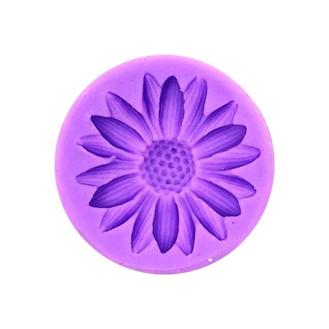 Molde de silicona para pasteles con forma de girasol, apto para uso alimentario - antiadherente, reutilizable - para hornear y decorar con fondant