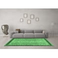 thumbnail image 3 of Ahgly Company Indoor Square Oriental Emerald Green Modern Area Rugs, 8' Square, 3 of 4