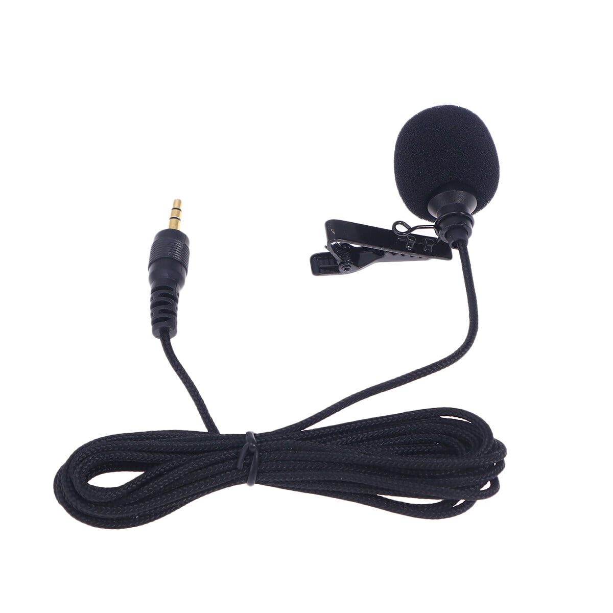 Clip on microphone Hands Free Lavalier Lapel Mic with Easy Clip On
