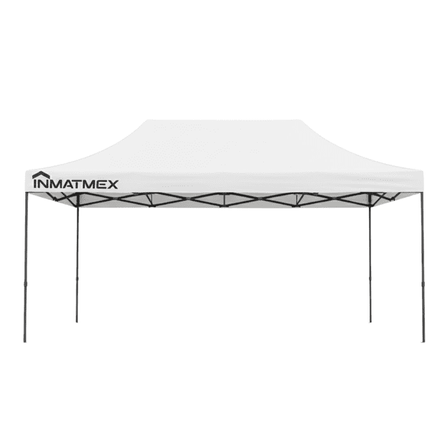 Carpa 3x4.5 Plegable Blanco Inmatmex Toldo Reforzado sin pared
