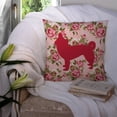thumbnail image 3 of Chihuahua Shabby Chic Pink Roses Fabric Decorative Pillow, 3 of 4