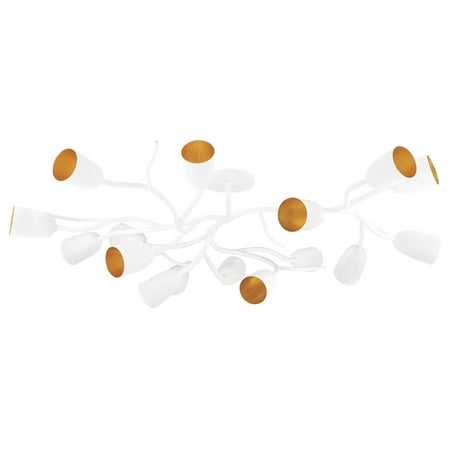 

Hudson Valley Lighting 5067 Vine 16 Light 67 Wide Semi-Flush Ceiling Fixture - White