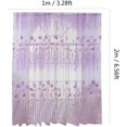 thumbnail image 2 of Sheer Voile Curtains, Window Curtains Sheer Tulle Voile Decor Floral Pattern（100x200cm）, 2 of 5