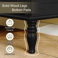 thumbnail image 5 of HLR 31.5'' Large Sideboard Buffet Cabinet with Storage, 2 Doors Modern Credenza Table for Living Room, Black, 5 of 15