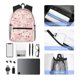 thumbnail image 4 of Disketp Pig Mochila Ligera Clásica con Múltiples Bolsillos, Mochila Casual para Hombre y Mujer, Ideal para Escuela, Trabajo y Viajes, 4 of 6
