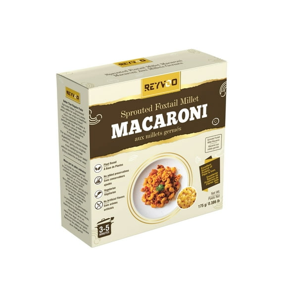 Macaroni Pasta (7 Packs) – Foxtail Millet Macaroni, High Fiber & Protein Dry Pasta, Vegan, Vegetarian, Quick Cook, (175g Each)