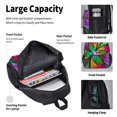thumbnail image 4 of Balery Multicolored Beautiful Flower Mochila escolar 3 en 1 para niños: mochila resistente con lonchera térmica y estuche para lápices. Mochila escolar para niños y niñas., 4 of 7