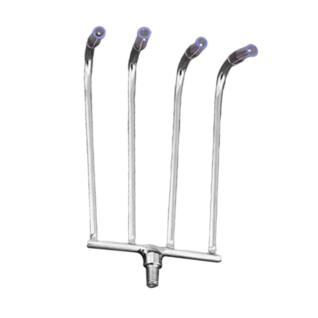 S SERENABLE Tête de Râteau à Main Installation Facile Outil de Retrait pour Râteau de Lac Ferme 4 Dents