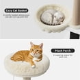 thumbnail image 3 of 2-in-1 Modern Cat Litter Box Enclosure Cat Tree Tower with Scratching Post, Hammock & Perch, 3 of 7