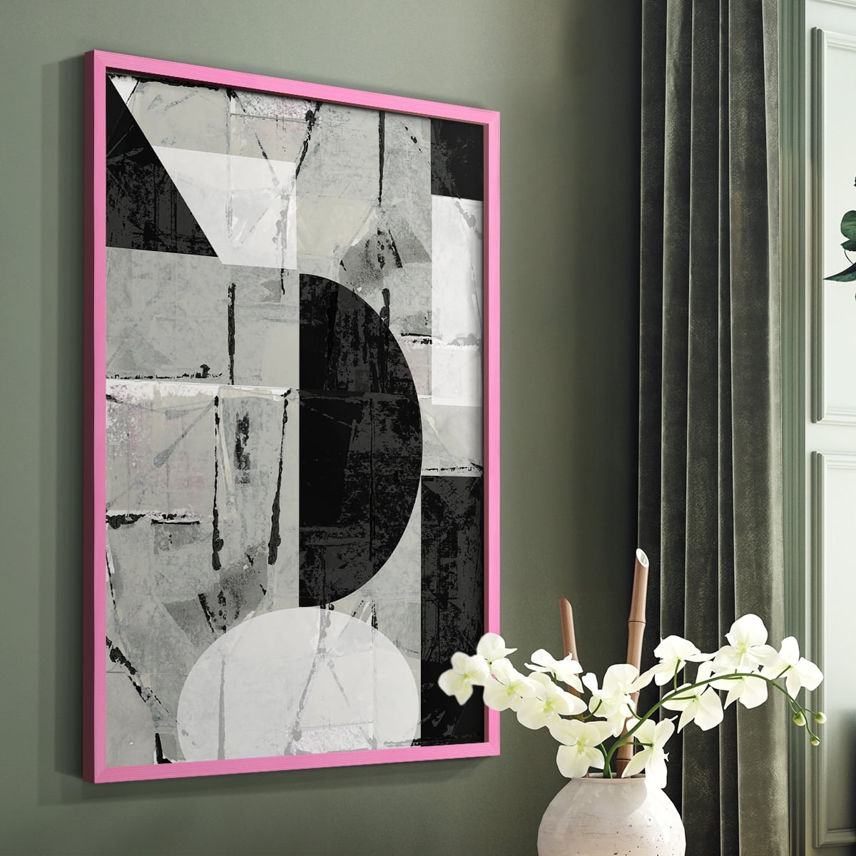 Abstract Neutrality I in Paper Solid Wood 8 x 10 Framed Print