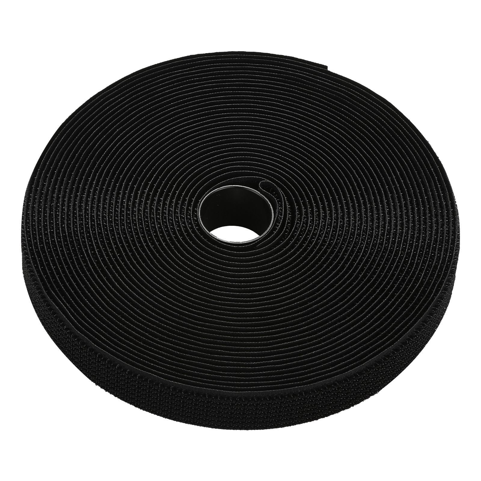 Heavy Duty Nylon Cable Straps with Metal Buckle 52.91LBS, Self-Adhesive Reusable Hook and Loop Tie Wraps for Cable Cord Hose Organization Storage