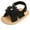A1/Black, variant on Baby Girls Floral Closed Toe Sandals Non-Slip Soft Rubber Sole Infant Toddler Summer Walking Shoes