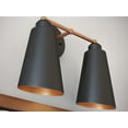 thumbnail image 6 of Alvar 2 Light Vanity with Black Finish, 6 of 8