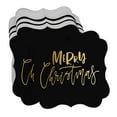 thumbnail image 3 of Inkdotpot Merry Christmas Bottle Tag Real Gold Foil Favor Bracket Shape Hang Tags Pack Of 50, 3 of 7