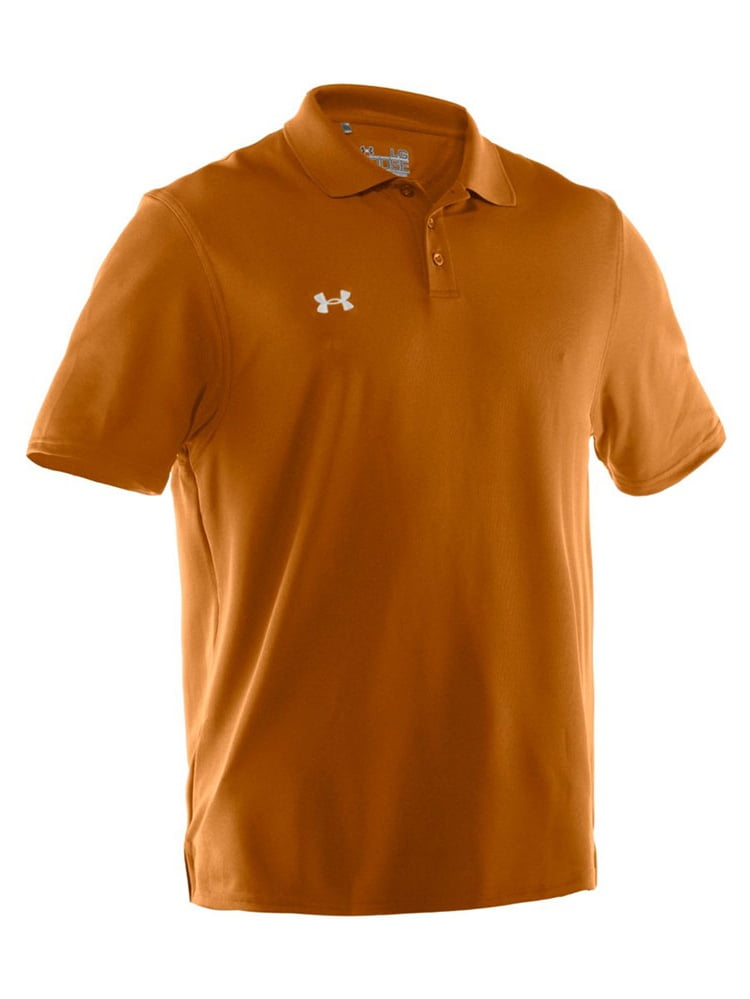 orange under armour polo