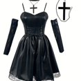 thumbnail image 1 of Vestido De Cosplay De Anime Japonés, Traje De Estilo Gótico Con Ribete De Encaje, Ropa De Mujer, 1 of 4