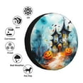 thumbnail image 5 of XMXY Watercolor Halloween Background Spare Tire Cover, Universal Waterproof Cover for Jeep RV Tire Wheel Protection, 14 inch, 5 of 8