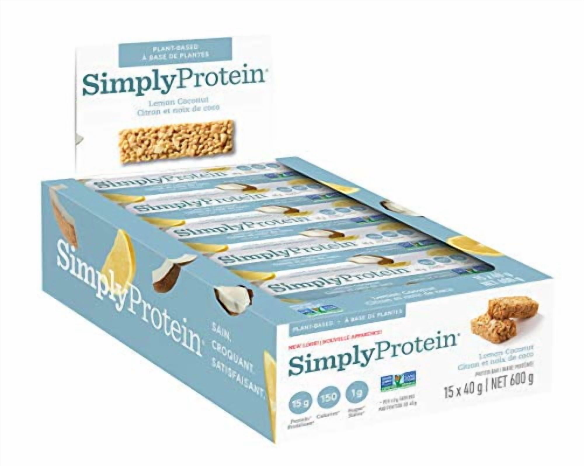 SimplyProtein Lemon Coconut Snack Bars, 4x40g