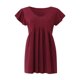 thumbnail image 5 of Blusa sólida de manga corta con volantes informal de verano para mujer a la moda Fridja  bn3687, 5 of 7