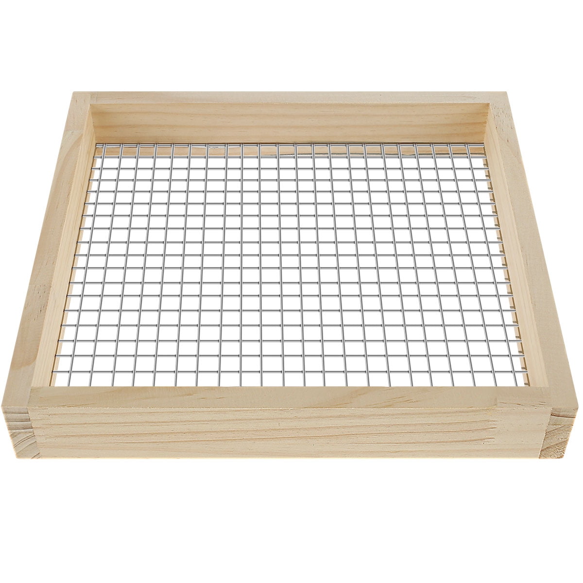BOBASH Soil Sifter Lightweight Wood Sifter for Rocks Multifunctional