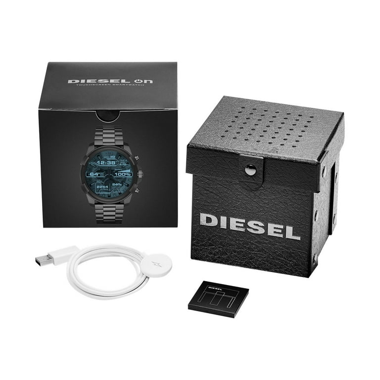 Diesel on full guard touchscreen gunmetal stainless steel smartwatch dzt2004 hotsell