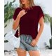 thumbnail image 5 of Chaleco tipo suéter PRETTYGARDEN para mujer, primavera y verano, a rayas, rojo vino, 5 of 9