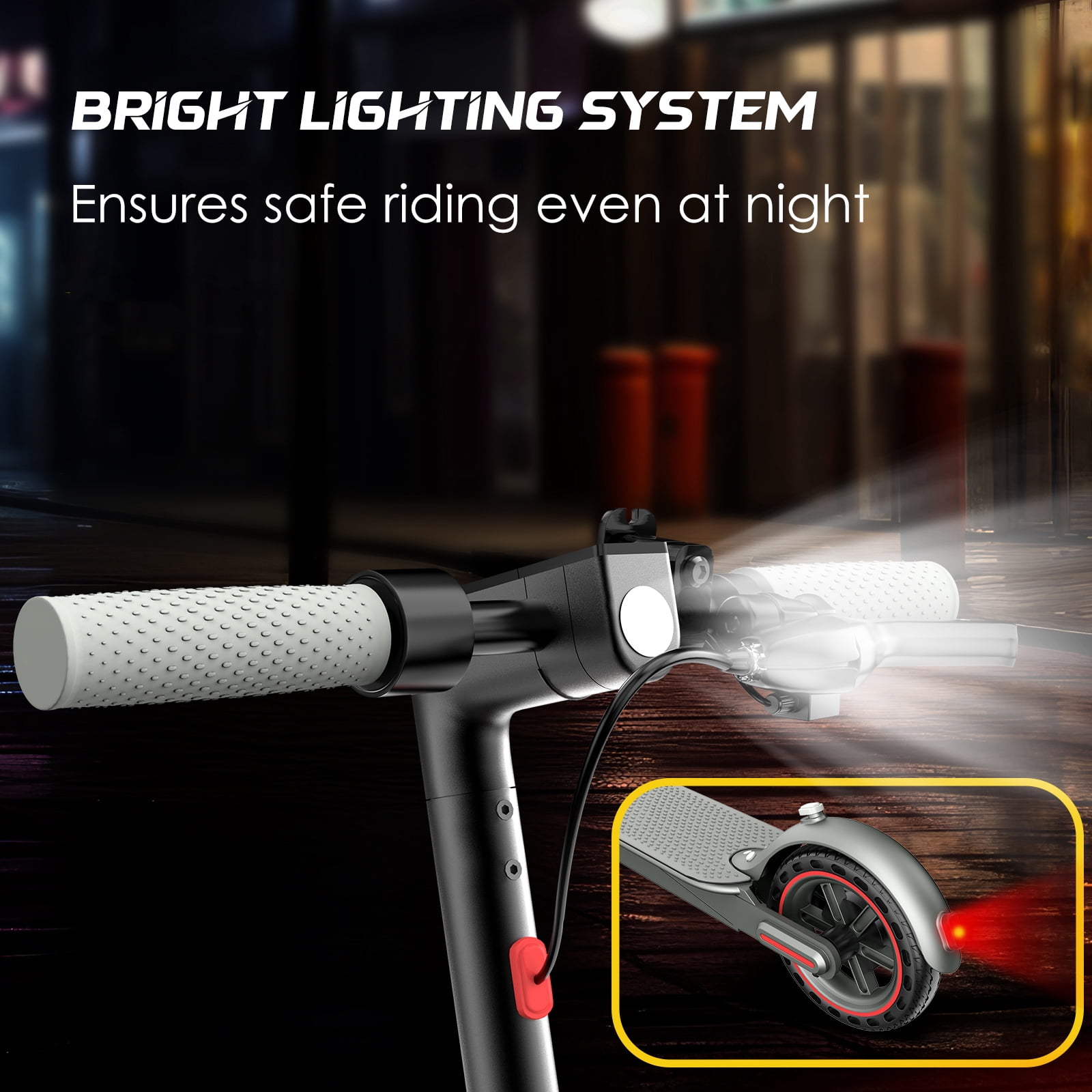 350W Electric Scooter, 8.5” Solid Tires, 19 Mph Top Speed & 15Miles Range, Folding Commuting E-Scooter for Adults and Teens with APP Control Red
