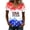 #07 Multicolor, variant on Womens 250 Years America Shirt 1776-2026 Patriotic Star Print V-Neck Comfy T-Shirt Celebration Regular Fit Cute Casual Daily Tops,S,#07 Vermilion