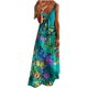 thumbnail image 2 of ICHUANYI Clearance Women's Summer Fashion Printed V-Neck Sleeveless Suspenders Pullover Dress(Green, S) ICHUANYI WER2023080804819, 2 of 5