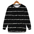 thumbnail image 4 of Holzkary Oversized Sweatshirt for Women Warm Soft Printed Shirt Winter Sweatshirts Tops Loose Fit Casual Long Sleeve Striped Sweatshirt Comfy Fall Winter Outfits Clothes 2025 Fashion Black Xxl, 4 of 7