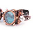 thumbnail image 3 of Vintage Gothic Grid Goggles with Double Lights Retro Welding Steampunk Glasses for Party Cosplay, 3 of 4