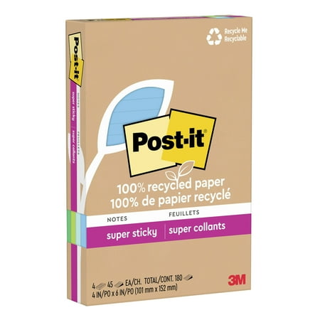 UPC: 0021200469107 | Post-It®  MMM6603SST  Super Sticky Notes – Bora Bora Color Collection  3 / Pack  Assorted