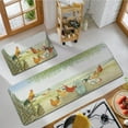thumbnail image 4 of Bamabau Sunflower Rooster Hen Door Mat Set of 2 Indoor Elegant, 4 of 6