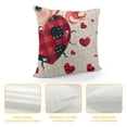 thumbnail image 4 of SHANXI Throw Pillow Covers Red Love Heart Decor Pillowcase Valentine’s Day Decorations, 4 of 5