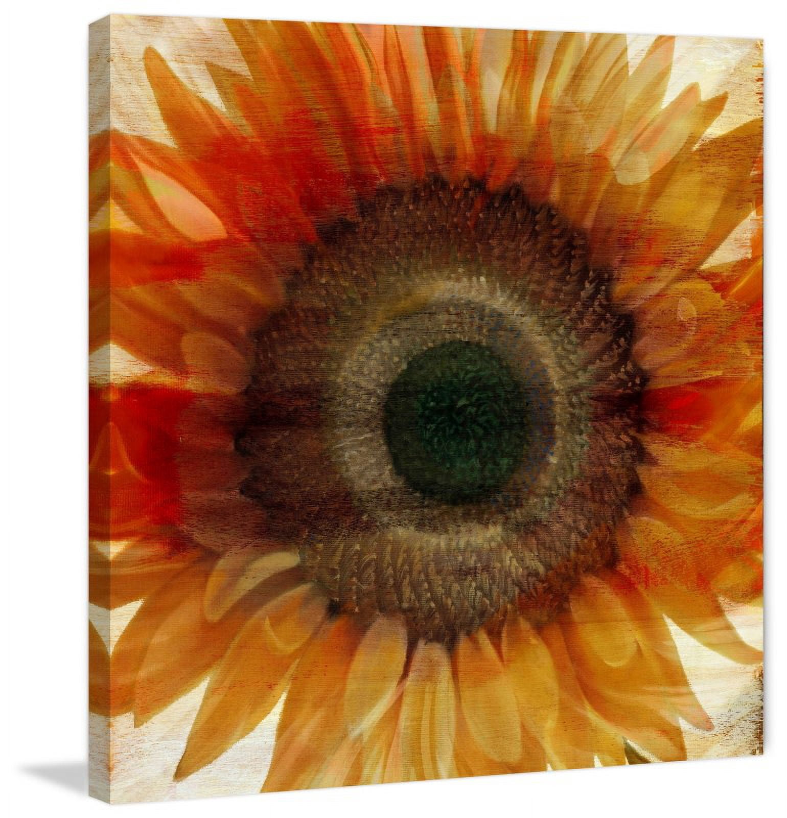 "Flower Strokes III" Painting Print on Wrapped Canvas
