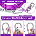 thumbnail image 3 of HaiYUAN Dog Tie Out Cable 10/15/20/25/30FT Dog Run Cable Rosy Pink/Blue/Purple/Silver/Red/Green/YellowTie Out Cable for Large Dogs Heavy Duty for Outside Hold Large Dogs Up to 250LBS, 3 of 9