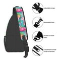 thumbnail image 5 of Flamingo Sling Bag Backpack Unisex Crossbody Shoulder Daypack Chest Bag For Women Men Hiking Travel Sport, 5 of 9