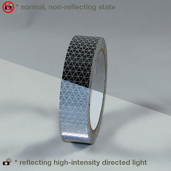 Oralite (Reflexite) V92-DB-COLORS Microprismatic Conspicuity Tape: 1 in x 30 ft. (Silver-White)