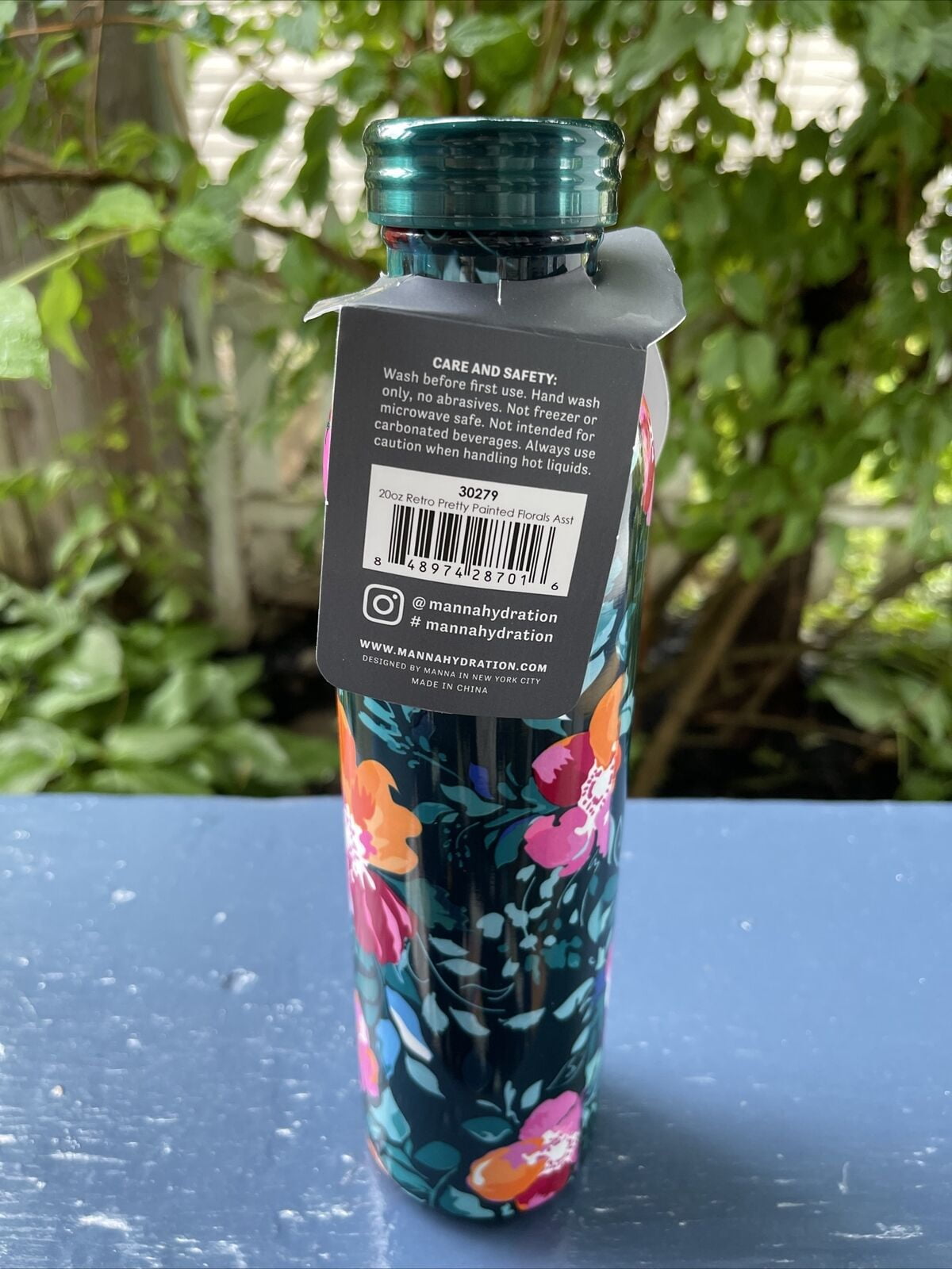 Promotional Manna™ 20 oz Retro Stainless Steel Water Bottle $19.98