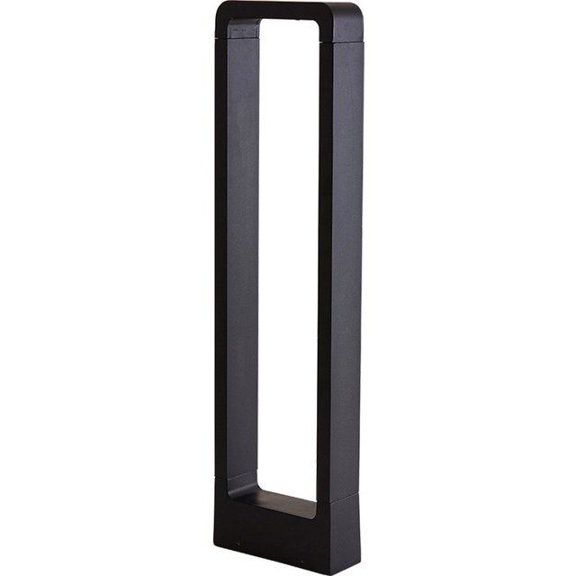 7W Garden Light 3000K Bolardo de luz Exterior Impermeable IP65 Luz decorativa Luz de césped de aleación de aluminio negro Adecuado para jardín Patio Calzada Césped JAMW Sencillez