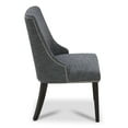 thumbnail image 4 of CHITA Upholstered Dining Chairs Set of 2 Kitchen Chairs, Full Back&Wood Legs, Fabric in Dark Gray, 4 of 8