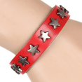 thumbnail image 1 of Punk Bracelet Star Studded  Retro Faux Leather Goth Cuff Bracelet Gothic Bangle, 1 of 8