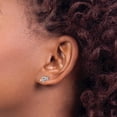 thumbnail image 3 of Sterling Silver Rhodium-Plated Heart W/Arrow Post Earrings (Width 10.3) (Length 5.7) - Jbsp, 3 of 5